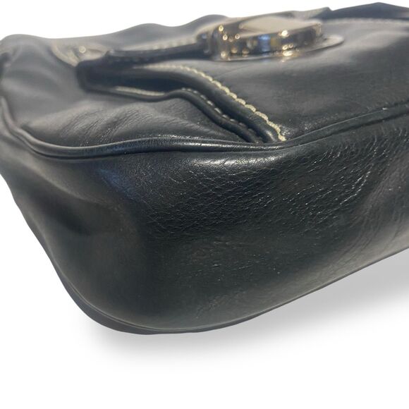 Vintage Mark Jacobs Black Genuine Leather Shoulder Hobo Bag Multi Pocket Purse - Picture 15 of 16